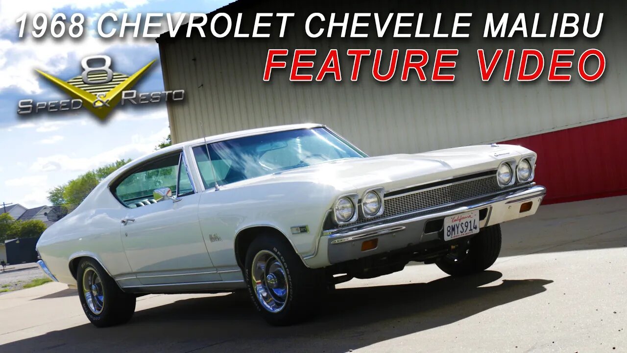 1968 Chevrolet Chevelle Malibu Sport Coupe Feature Video V8 Speed and Resto Shop V8TV