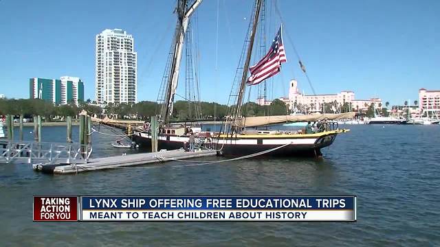 Gasparilla isn't just about the beads, it's an educational experience for kids aboard the Lynx ship