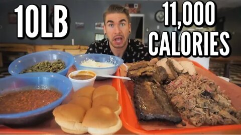 UNDEFEATED BBQ CHALLENGE IN KENTUCKY | 10LB BBQ PLATTER | MAN VS FOOD