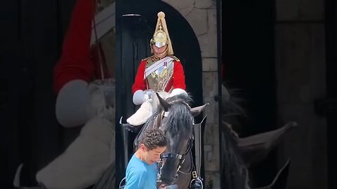 He bumps in the the horse #horseguardsparade