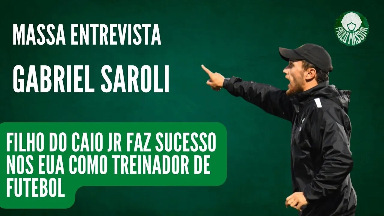 FILHO DO CAIO JR FAZ SUCESSO NOS EUA COMO TREINADOR DE FUTEBOL. CONHEÇA O GABRIEL SAROLI.