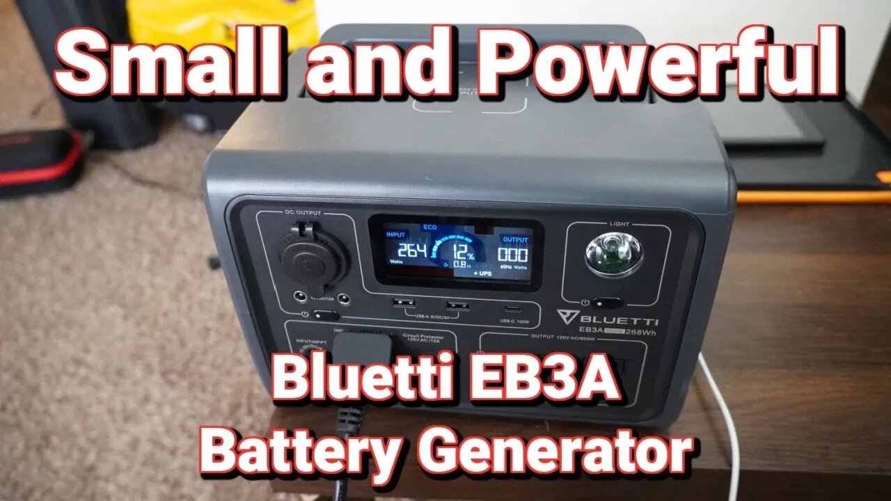 Small But Powerful Bluetti EB3A 268 Wh Battery Generator