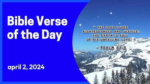 Bible Verse of the Day: April 2, 2024