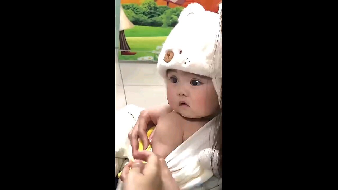 cute baby injection for first time 😁😁