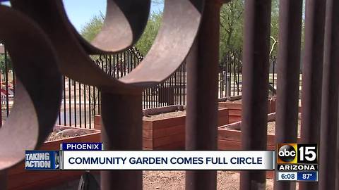 Central Phoenix community excited over re-opening of community garden