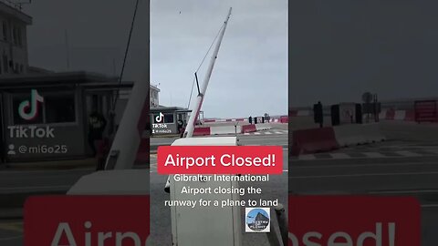 Runway Closed After Crossing! Barrier Comes Down