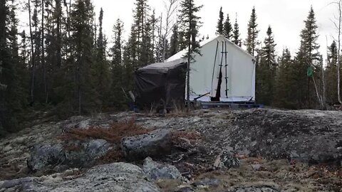 WINTER HITS TENT. CRAZY ICE and SNOW//13