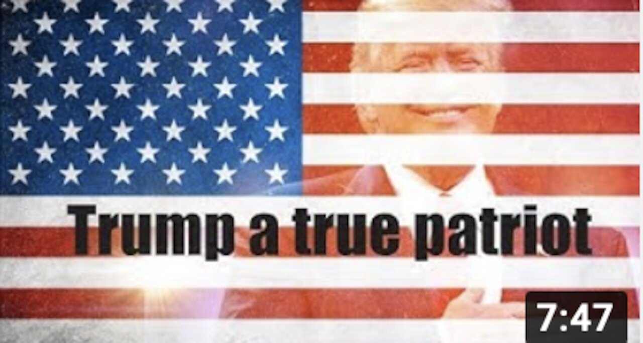 President Donald Trump an America patriot tribute