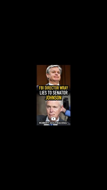 FBI Director Wray LIES to Senator Johnson #shorts