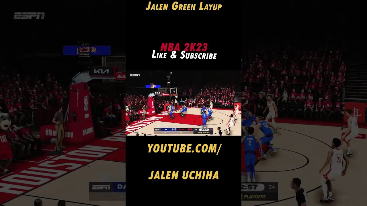 Jalen Green Layup #2023 #nba #2k23 #jalen green #jalen uchiha #shorts