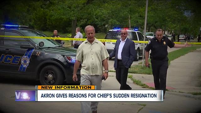 Mayor: Akron police chief was asked to resign after evidence of 'conduct unbecoming of an officer'