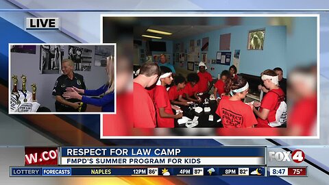 Fort Myers Police Dept. gets ready for Respect for Law Camp 8:30 a.m.