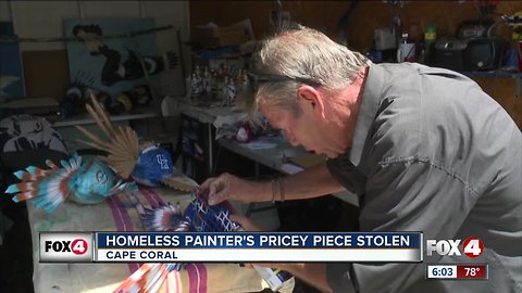 Homeless Painter's Pricey Piece Stolen