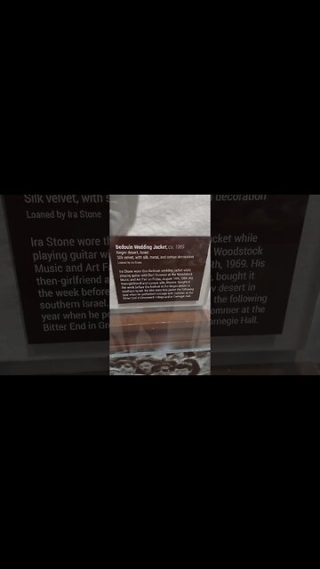 Israeli Bedouin wedding jacket worn by Woodstock performer in 1969