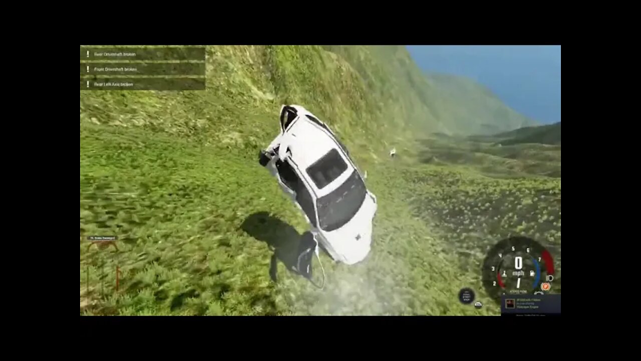 BMW flips of cliff /BeamNG DRIVE