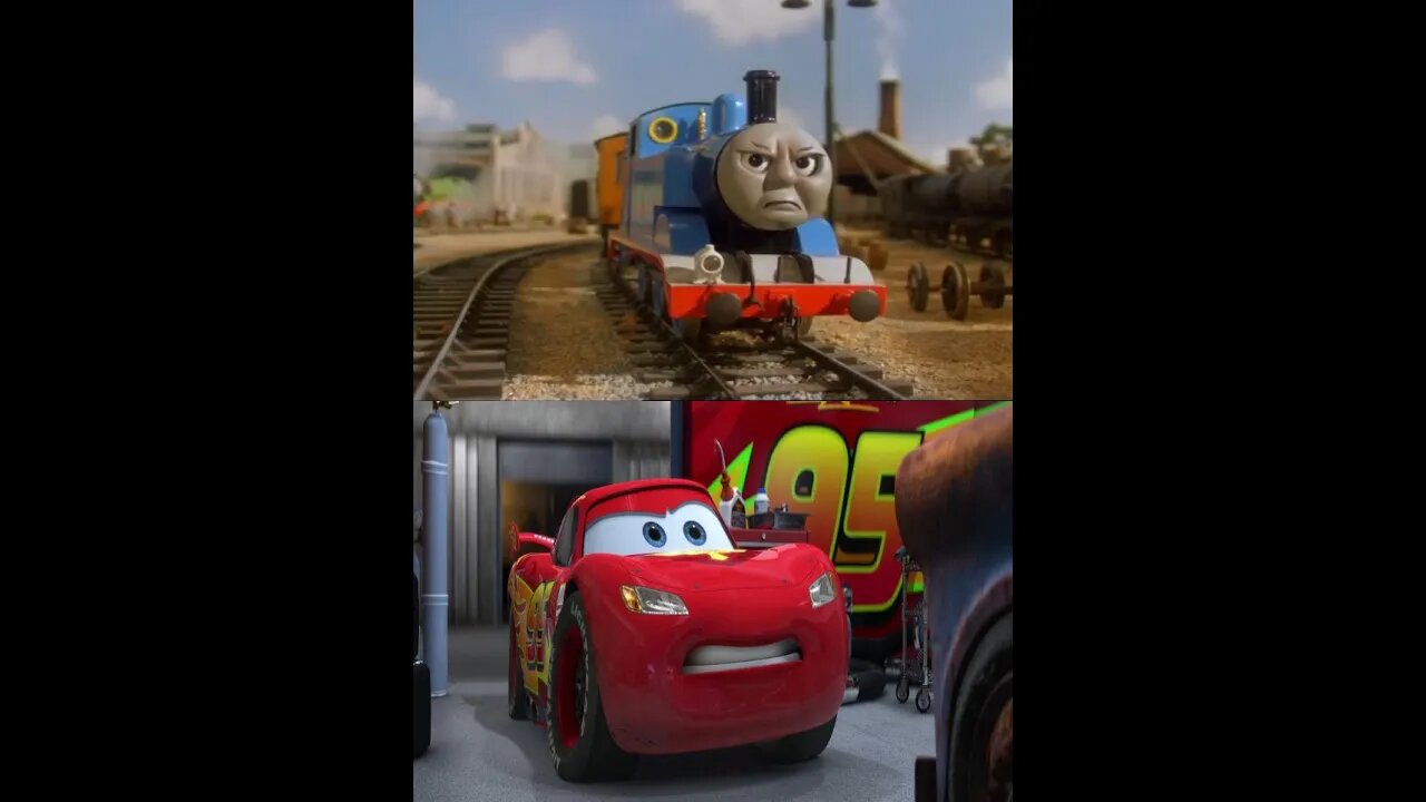 Thomas The Tank Engine VS Lightning McQueen (Thomas and Friends VS Cars #shorts)