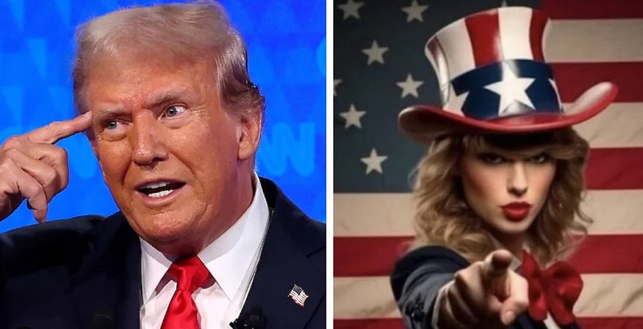 Taylor Swift & Trump Team Up to Defeat Kamala Harris!