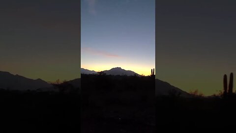 A beautiful sunrise in the beauty of the desert December 30th