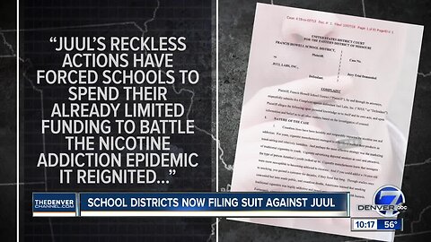 School districts now filing suit against Juul