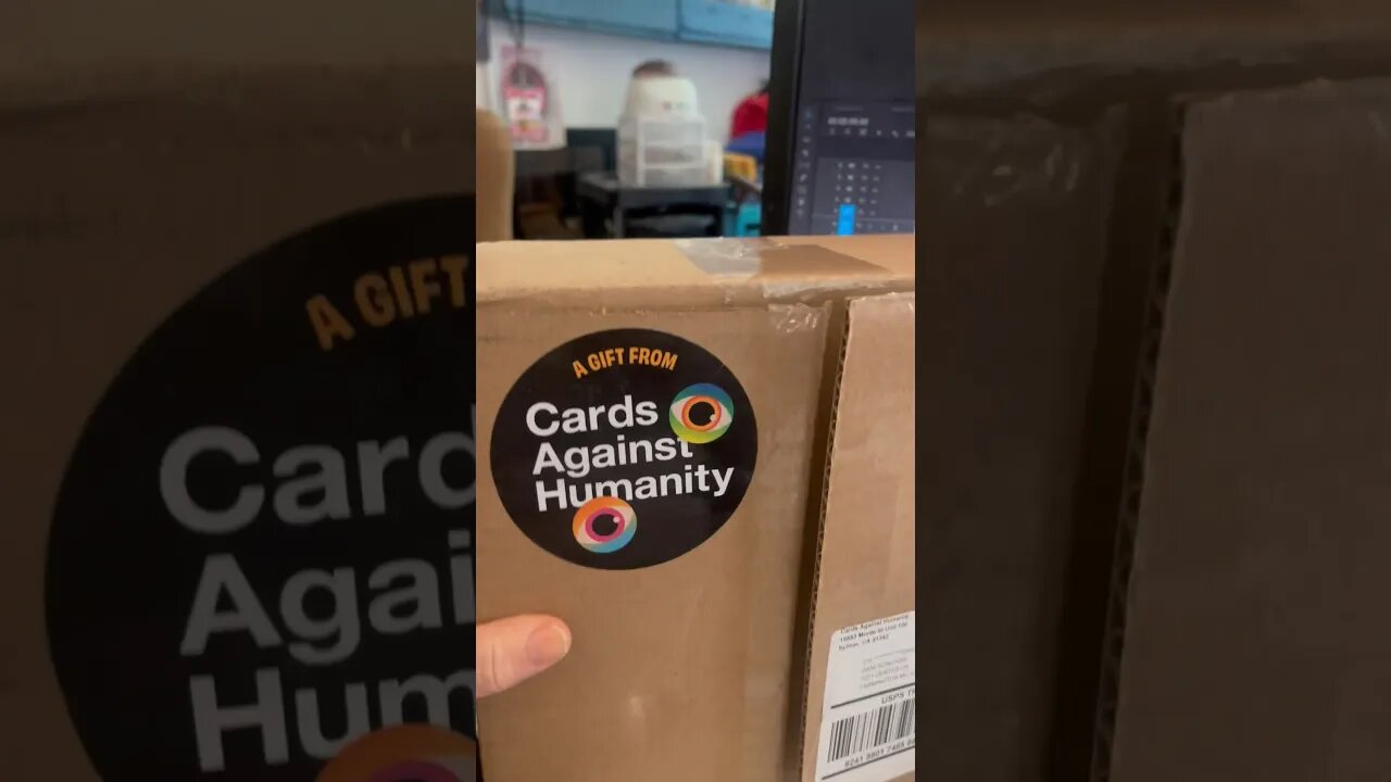 #Unboxing a NEW GAME from #cardsagainsthumanity! I can’t wait to play this on #comicsREDACTED