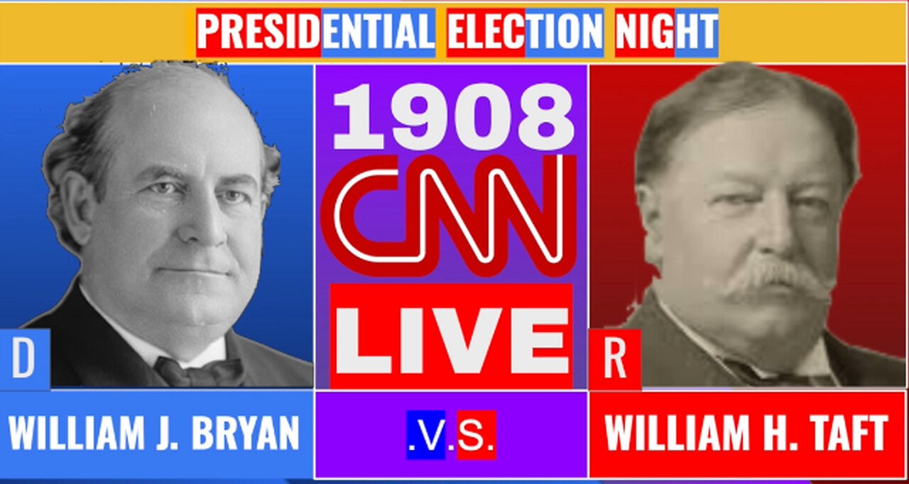 Custom CNN Presidential Election | 1908 William Bryan vs William Taft