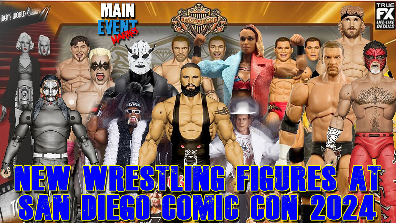 New Wrestling Figures at San Diego Comic Con 2024