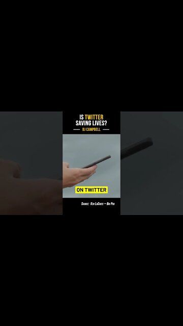 Is Twitter saving lives?