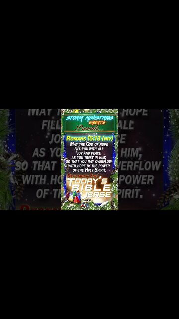 12.02.2022 | STORM MINISTRIES | Daily Bible Verse | ROMANS 15:13 (NIV) | #shorts