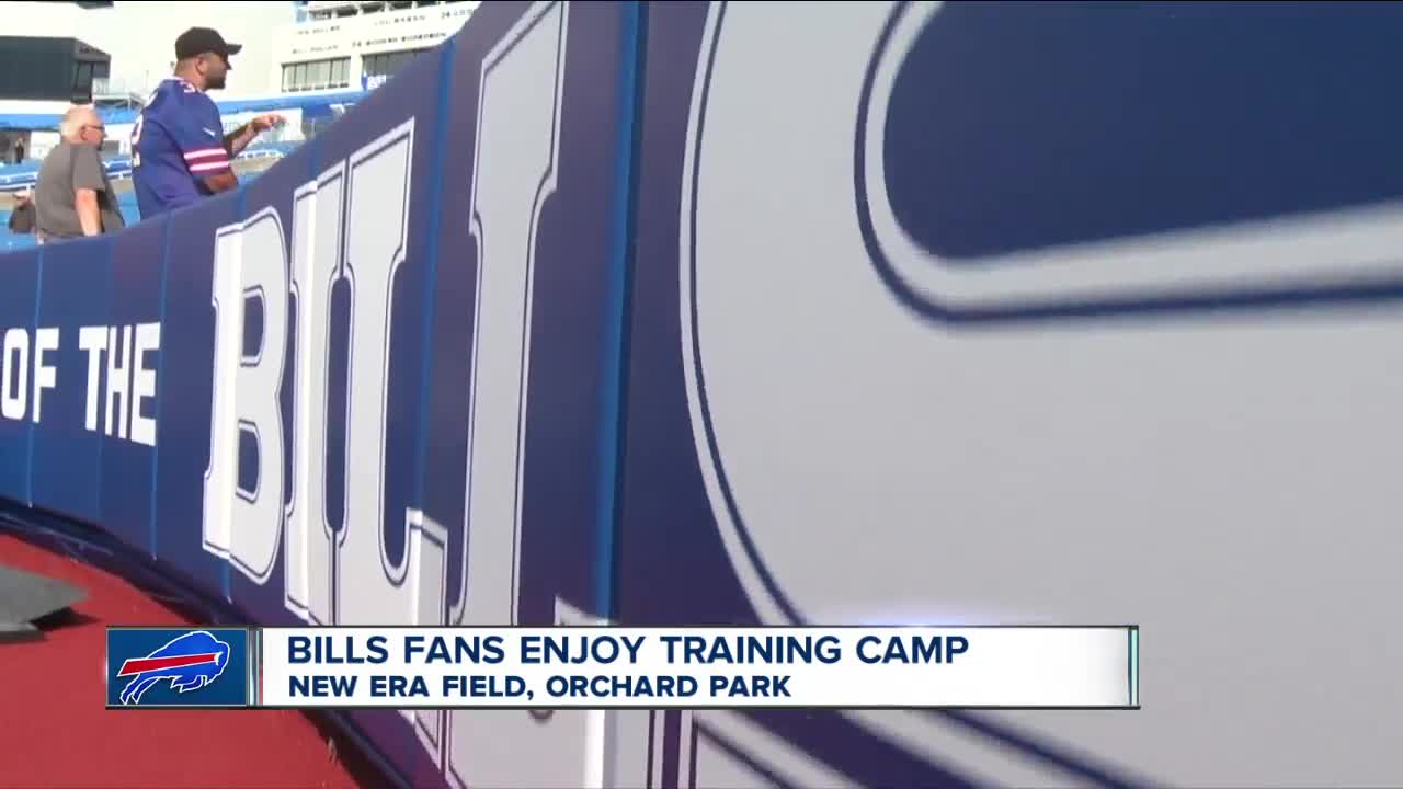 Bills fans enjoy training camp