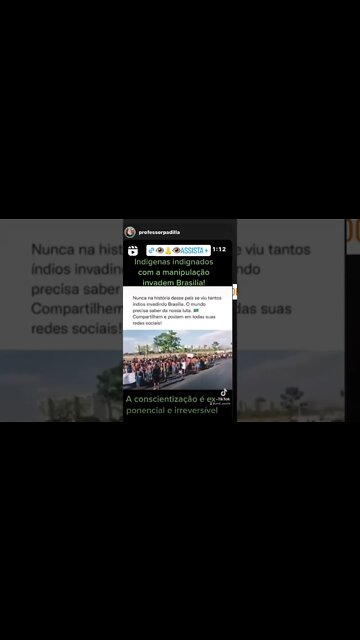 Chegaram reforços dos guerreiros indígenas. Acampamento + gente do que a população de Brasília