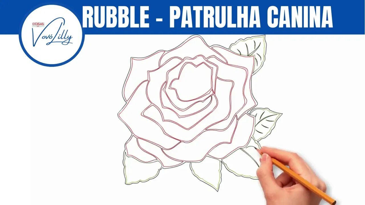 COMO DESENHAR | ROSA VERMELHA | PASSO A PASSO. MUITO FÁCIL