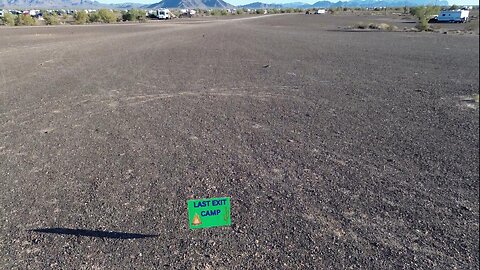 Drone View of Quartzsite La Posa South LTVA 12-13-23