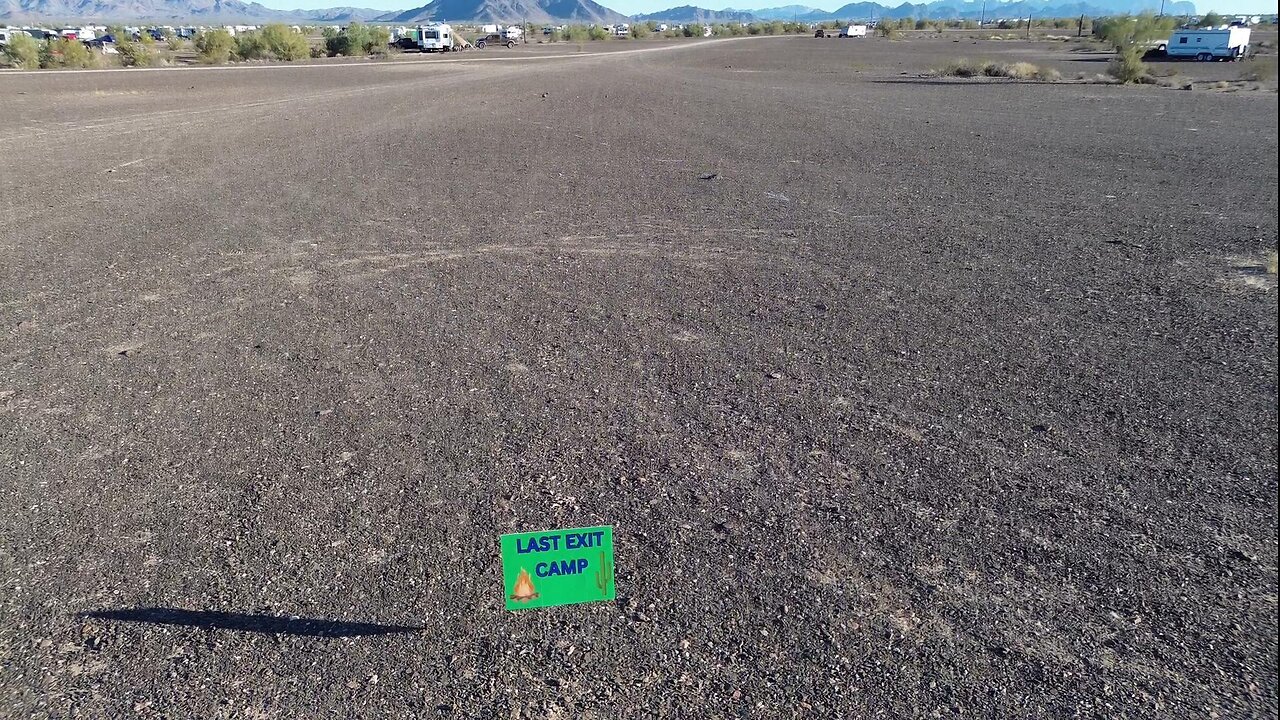 Drone View of Quartzsite La Posa South LTVA 12-13-23