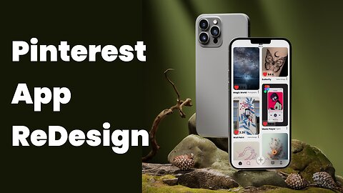 UI App Design with Adobe XD in Pinterest ReDesign