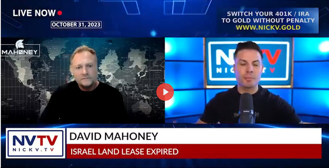 David Mahoney Discusses Israel Land Lease Expired with Nicholas Veniamin