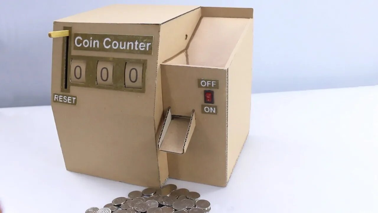 Fastest Cardboard Coin Counter | Awesome DIY Craft