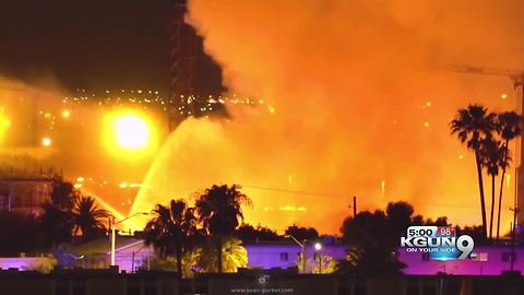 Construction site fire prompts evacuations