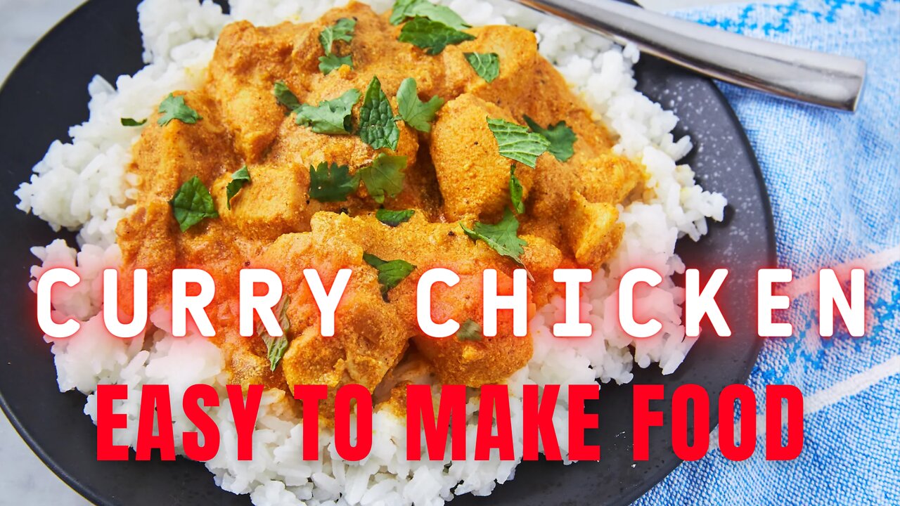 TASTY CURRY CHICKEN | Easy food recipes for dinner to make at home - cooking