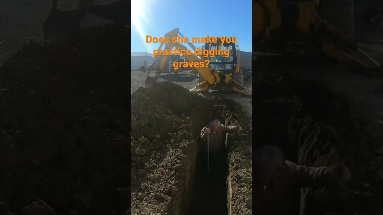 Digging a practice grave, lol