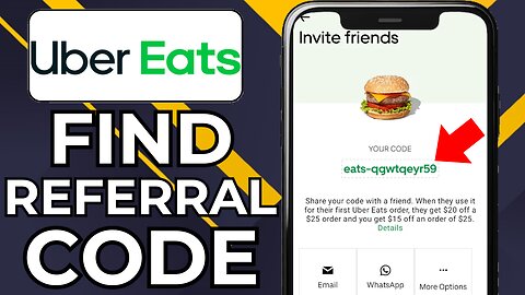 HOW TO FIND YOUR UBER EATS REFERRAL CODE