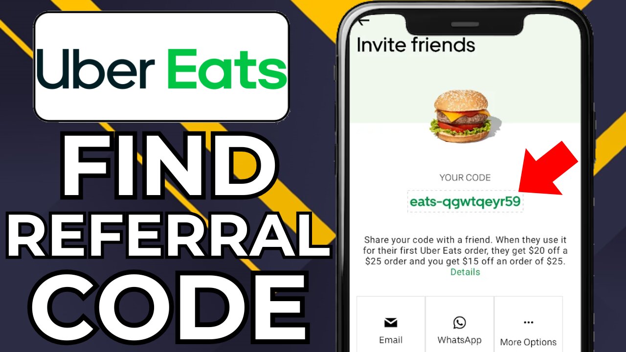 HOW TO FIND YOUR UBER EATS REFERRAL CODE