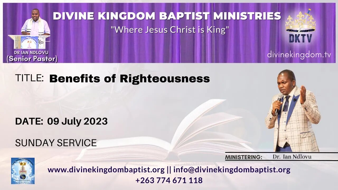 Benefits of Righteousness [09 July 2023]