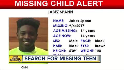 Missing Child Alert issued for 14-year-old Sarasota boy