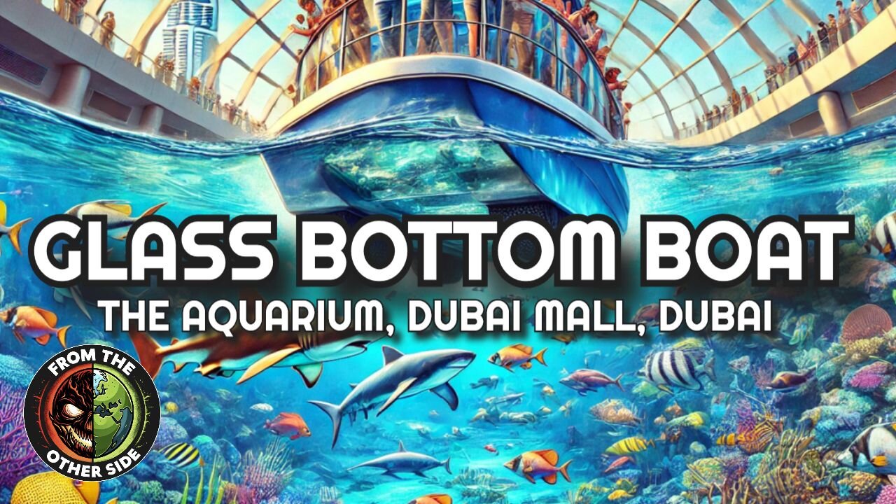 Exploring the Dubai Mall Aquarium from a Glass Bottom Boat | DJI Action 4