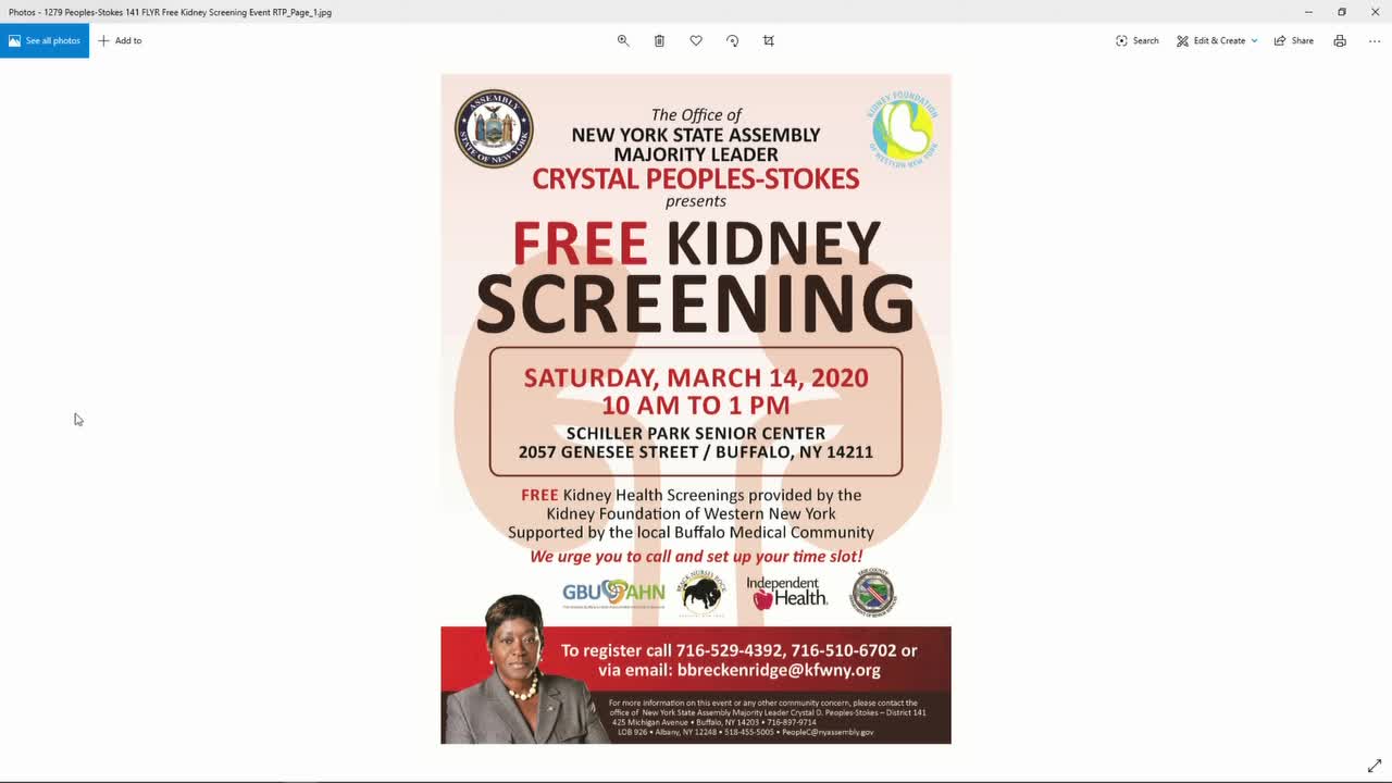 Free Kidney Screening