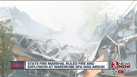 Fire Marshal: Wardrobe Spa explosion a case of arson