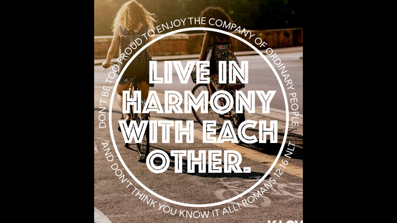 Live In Harmony With God