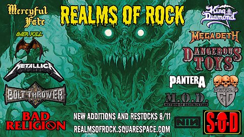 Realms Of Rock - New Additions 8/11/24: King Diamond, Pantera, Overkill, Bolt Thrower, Mercyful Fate