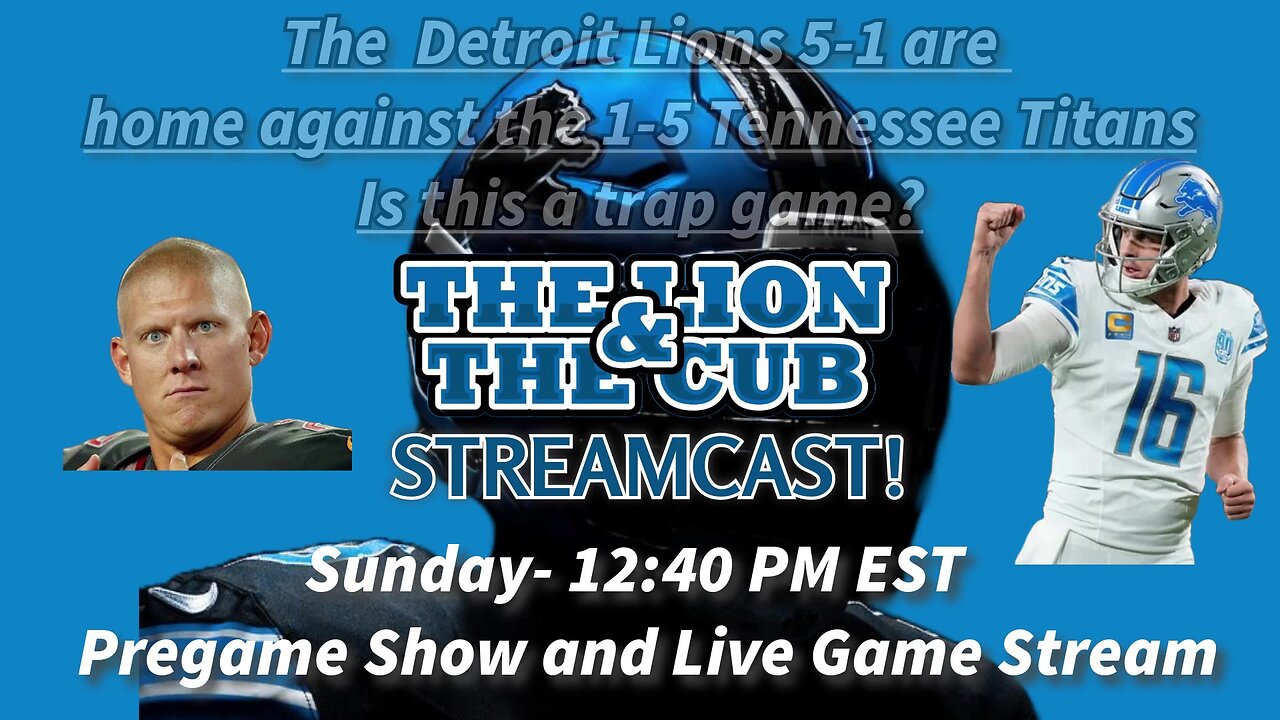 12:40 PM - Tennessee Titans at Detroit Lions NFL Football Live Stream