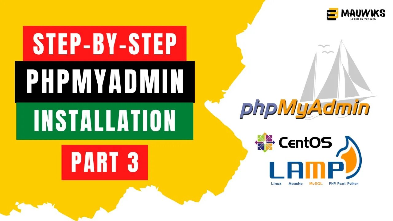 How to Install PHPMyAdmin in Linux CentOS 7 with LAMP - FREE HOSTING for WordPress Part 3